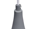 Modern Ceiling Pendant Droplet Light Shade Grey Finish Fine Metal 