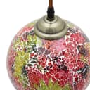 Vintage Glass Globe Ceiling Hanging Pendant Light Shade Mosaic Lighting 