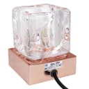 Ambient Glass Ice Cube Touch Dimmable Table Lamp Copper Base with G9 Bulb 
