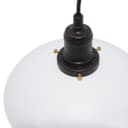 Retro Vintage White Ceiling Light Shade Metal Industrial Hanging Pendant Light Black Fitting 