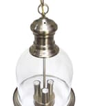 Vintage Glass Pendant Light Brass Hanging Antique Ceiling Chandelier Candle Lantern 