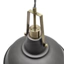 Industrial Antique Brass Ceiling Pendant Light Pewter Grey M0175