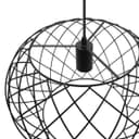 Black Metal Industrial Ceiling Wire Cage Globe Pendant Light M0183 with 4W G95 LED 