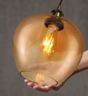 Modern Vintage Glass Globe Pendant Light M0207