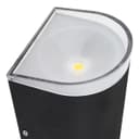 Modern 6W LED Double Outdoor Wall Light Black Cool White ZLC321CW
