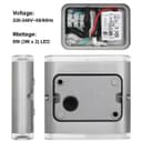 Modern LED Outdoor Wall Light Stainless Steel Cool White ZLC332CW