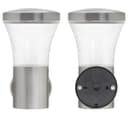 Modern LED Single Outdoor Wall Light Stainless Steel ZLC337 with 5W LED Candle WW