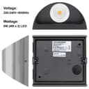 Modern LED Outdoor Wall Light Stainless Steel Warm White ZLC326WW