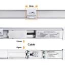 10W LED Slim Batten Under Cabinet Tube Light Cool White 2 feet T600CW