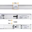 20W LED Slim Batten Under Cabinet Tube Light Cool White 4 Feet T1200CW