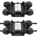 4 Way Waterproof IP68 Junction Box Push Clip WB4W
