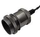 Industrial Vintage Ceiling Pendant Lamp Holder Black Nickel E27 Fitting M0219