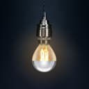 4w LED Crown Silver Light Bulb E14 SES G45 Mirror Top Warm White 3000k
