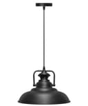 Vintage Black Metal Ceiling Lamp Shade 