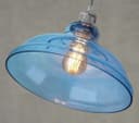 Modern Vintage Blue Glass Dome Ceiling Pendant Lamp M0235