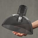 Modern Vintage Ceiling Smoked Grey Glass Pendant Lamp M0222