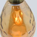 Modern Vintage Smoked Teardrop Gold Glass Ceiling Pendant Lamp M0239