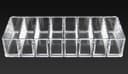 Cosmetic Clear Make Up Organiser Acrylic 8 Sections for Eye Shadow Palette Face Powder M8113