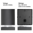 Modern Outdoor Single Wall Light ZLC335B