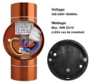 Modern Double Outdoor Wall Light Stainless Steel Copper IP65 ZLC081C