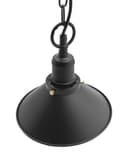 Vintage Retro Industrial Metal Black Scone Shade Pendant Light M0238