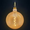 4w Industrial Vintage LED Globe E27 Amber Smoked Glass G250