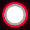 12w Round Recessed LED Ceiling Panel Light Dual Colour Cool White Red Ring