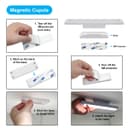 LED Magnetic USB Rechargeable Under Cabinet Night Lights with Touch Sensor Cool White RNL02