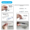 LED Magnetic USB Rechargeable Under Cabinet Night Lights With Touch Sensor Cool White RNL03