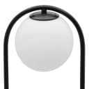 Modern Retro Opaque Globe Black Table Lamp H3008