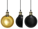 Industrial Vintage Brass Half Scone Pendant Light H3017