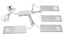 20w LED Under Cabinet Kitchen Lights Slim Rectangular Cool White 6500k Kit of 4 UC01