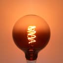 Glass Globe LED Light Bulb Vintage Edison Screw Coil Spiral Filament Grey G125 Gradient E27 GREYG125G