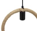 Vintage Industrial Ceiling Hemp Rope Round Pendant Light H3047