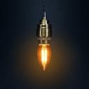 4w LED Candle E14 Filament Light Bulb Small Edison Screw Clear Glass 1800 Kelvin 2 Pack