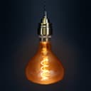 LED Vintage Classic Filament Light Bulb Gold Glass Tear Drop 4w E27 Coil R125