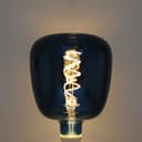 4w LED Decorative Blue Vase Light Bulb E27 Glass Body Coil Spiral Filament BLUEVASE