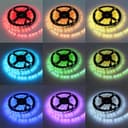 RGB LED Tape IP44 Exterior or Interior 5 Metre Strip Light Kit Colour Change 12v Plug and Play 5MRGBSL