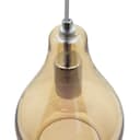 Modern Tear Drop Ceiling Pendant Light Glass Smoked Amber Lamp Shade H3067