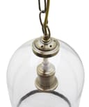 Antique Brass Vintage Ceiling Pendant Light Glass Lamp shade Bell Chain Lantern H3054