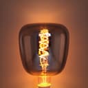 4w LED Decorative Smoked Grey Vase Light Bulb E27 Glass Body Coil Spiral Filament GREYVASE