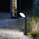 12W LED Bollard Outdoor Garden Light Stainless Steel Black Finish Cool White ZLC356BCW