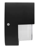 12W Outdoor Modern Round Black LED Wall Light Opal Diffuser 6500K ZLC362B