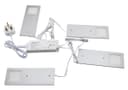 20w LED Under Cabinet Kitchen Lights Slim Rectangular Warm White 3000k Kit Of 4 UC02