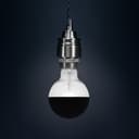 4W LED Crown Top Light Bulb Matte Black E27 Cool White 6500k