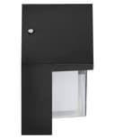 12W Outdoor Modern Square Black LED Wall Light Opal Diffuser 6500K ZLC364B