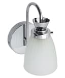 Modern Bathroom Wall Light Chrome IP44 Frosted Glass H3082 with G9 LED 5w Warm White