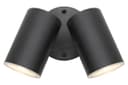 Modern 11W LED Outdoor Twin Garden Wall Light Black Warm White ZLC346B