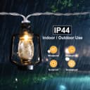 Outdoor or Indoor Mini Lantern 20 LED String Lights IP44 Mains Powered 2500K LANSL01