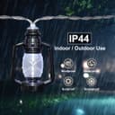 Outdoor or Indoor Mini Lantern 20 LED String Lights IP44 Mains Powered 6000K LANSL02